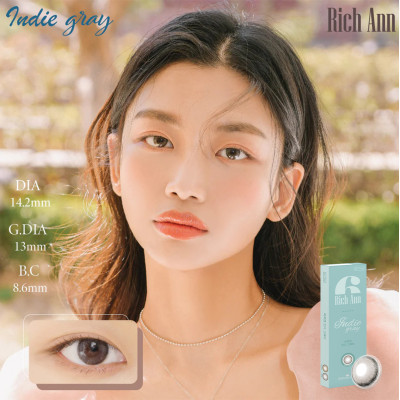  Ann365 1Day – Rich Ann Indie Gray個性酷灰 日拋 6片裝(門市現貨)